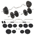 Barbell + 2 Dumbbell Set   Barbell and Dumbbell Set