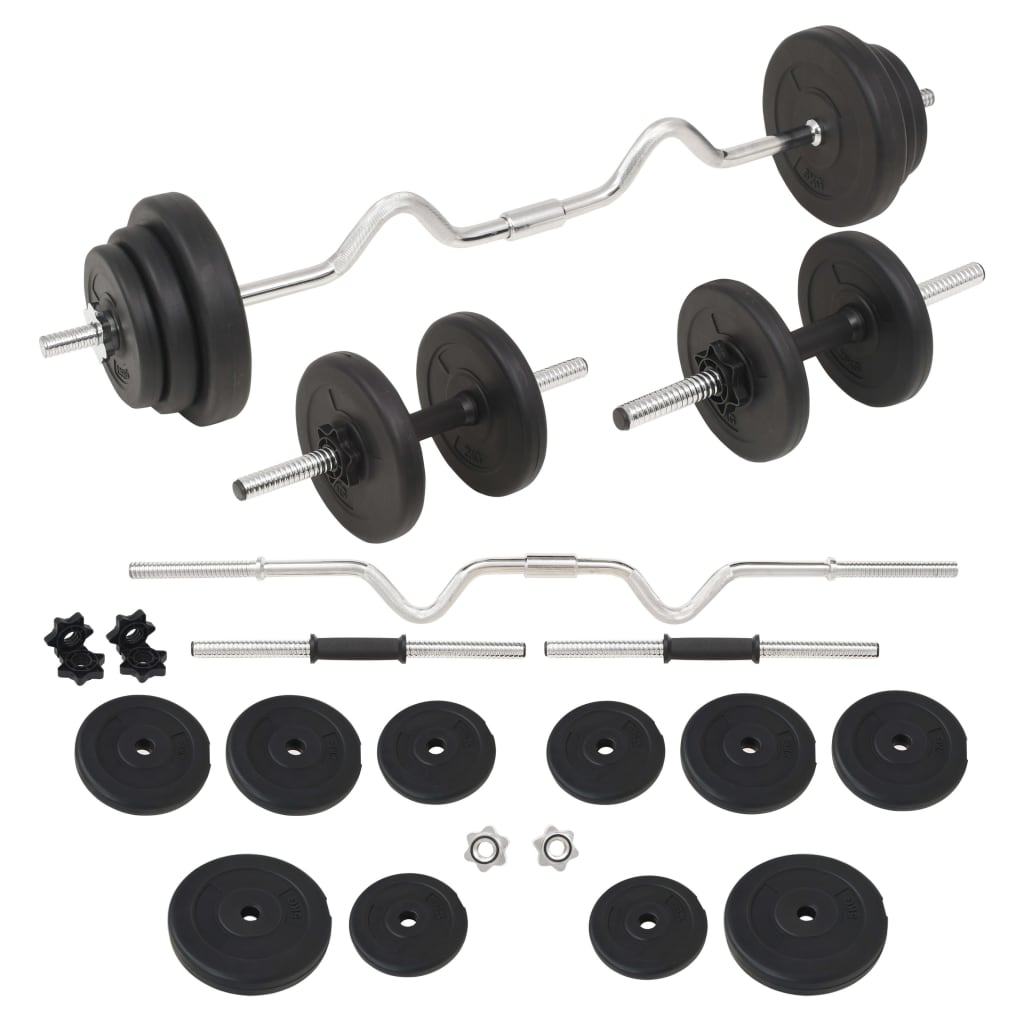 Barbell + 2 Dumbbell Set   Barbell and Dumbbell Set