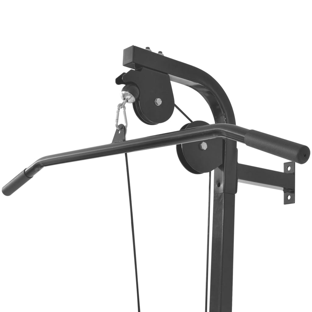 Lat Pulldown Tower with 2 Pulleys, Wall Mounted