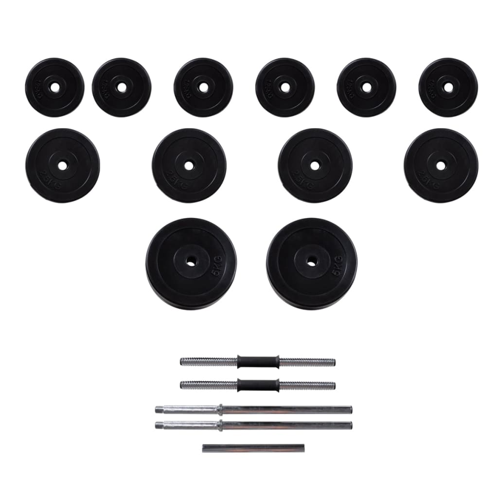 Barbell + 2 Dumbbell Set   Barbell and Dumbbell Set