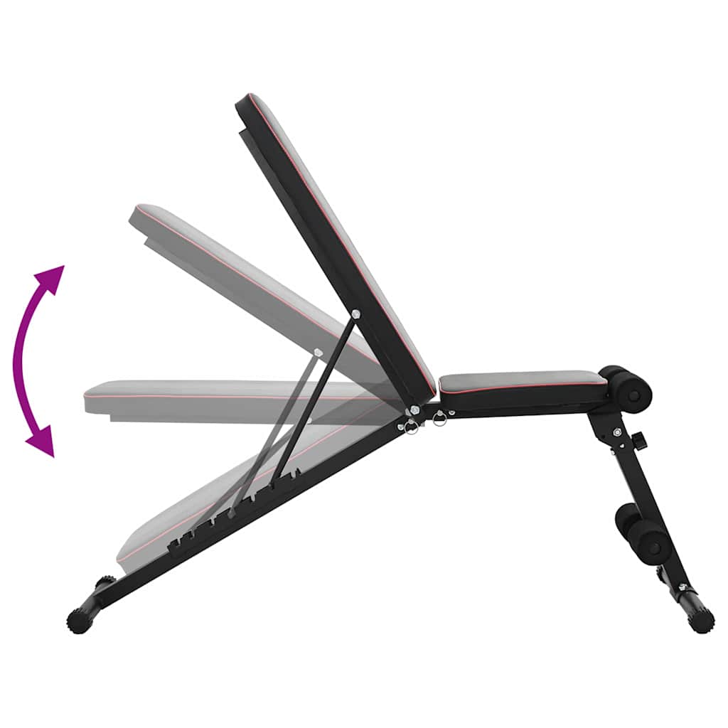 Weight Bench Black 131 x 41 x 110 cm Steel